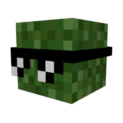 arnmac Minecraft avatar head, 3D render