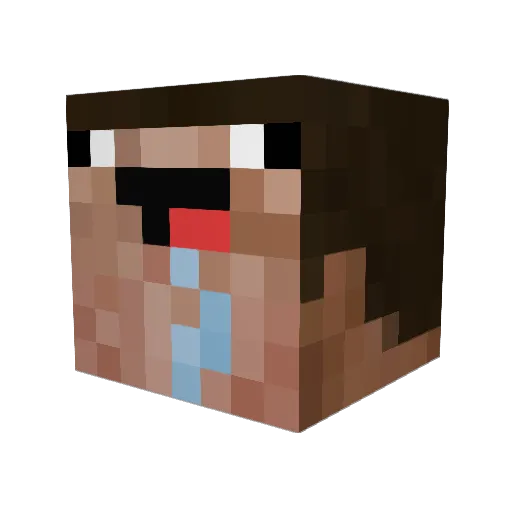 arnold1231 Minecraft avatar head, 3D render