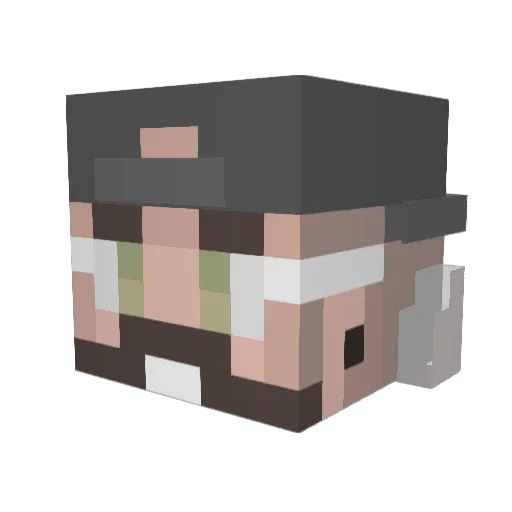 arnslop Minecraft avatar head, 3D render