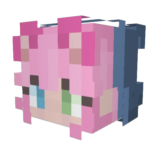 aro__ Minecraft avatar head, 3D render