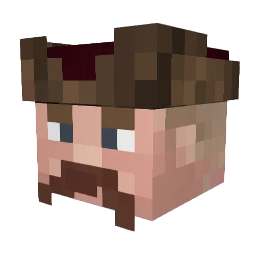 arobonaro Minecraft avatar head, 3D render