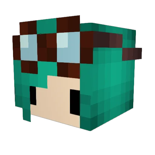 aron0603 Minecraft avatar head, 3D render
