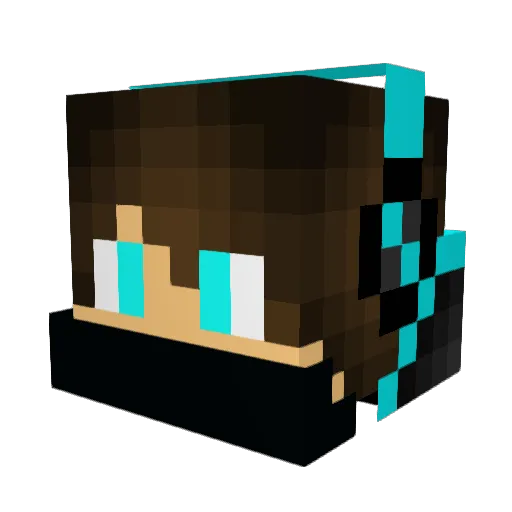 aron211112 Minecraft avatar head, 3D render