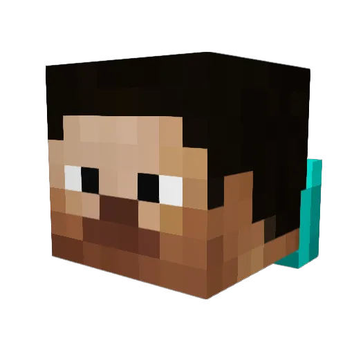 aron30 Minecraft avatar head, 3D render