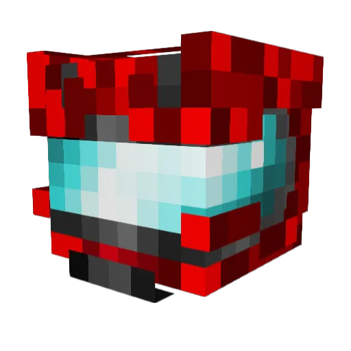 aroneqe Minecraft avatar head, 3D render