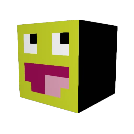 aronjuliao Minecraft avatar head, 3D render