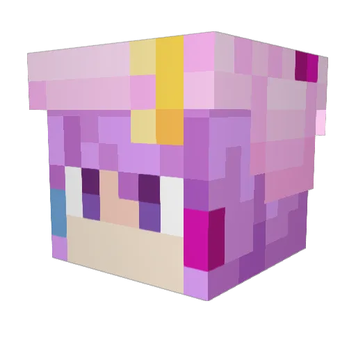 aronndaito Minecraft avatar head, 3D render