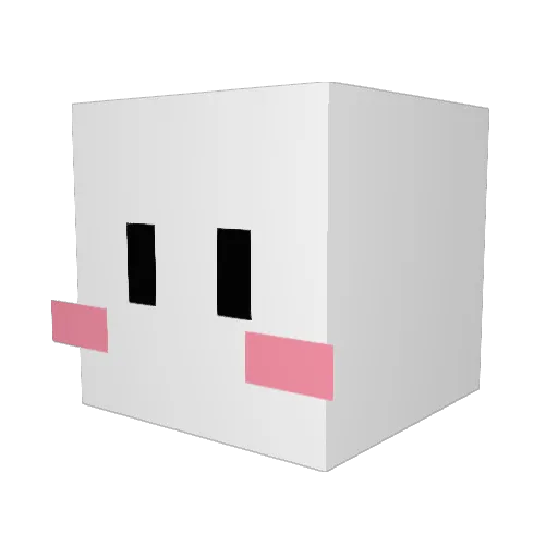 aroom3912 Minecraft avatar head, 3D render