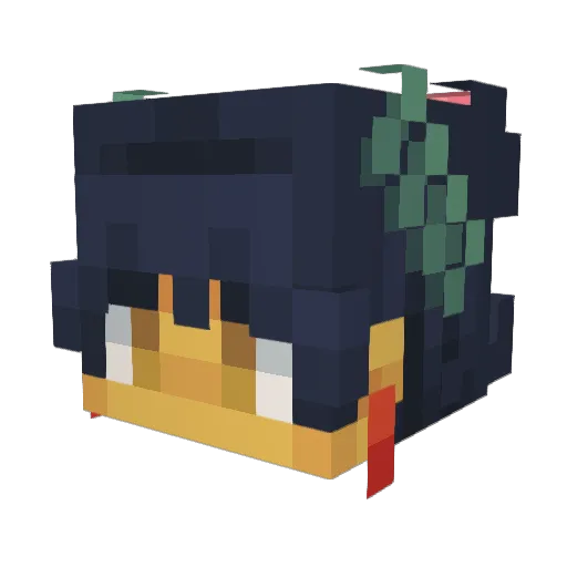 aroouys Minecraft avatar head, 3D render
