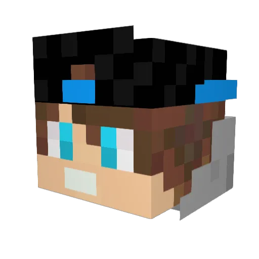aros356 Minecraft avatar head, 3D render