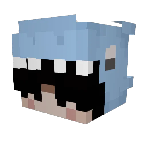 arosemary_games Minecraft avatar head, 3D render