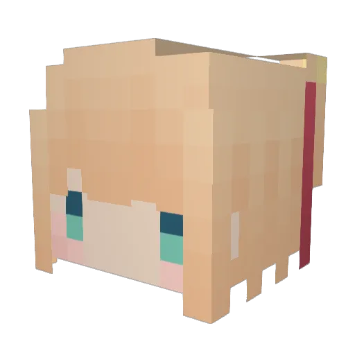 arosorq Minecraft avatar head, 3D render
