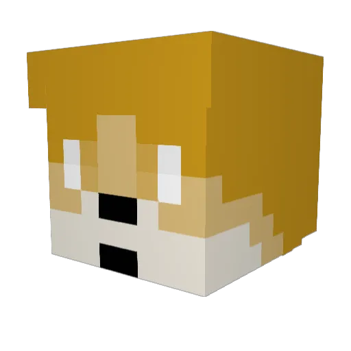 arotunno Minecraft avatar head, 3D render
