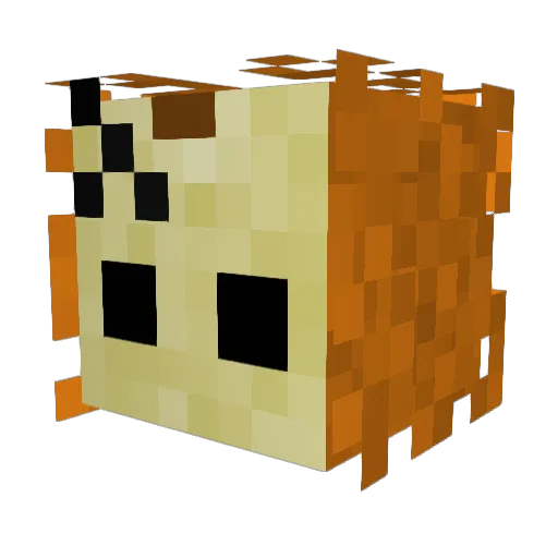 arozc Minecraft avatar head, 3D render