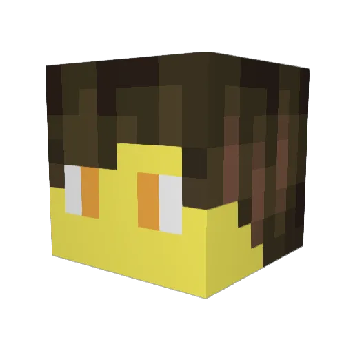 arozl Minecraft avatar head, 3D render