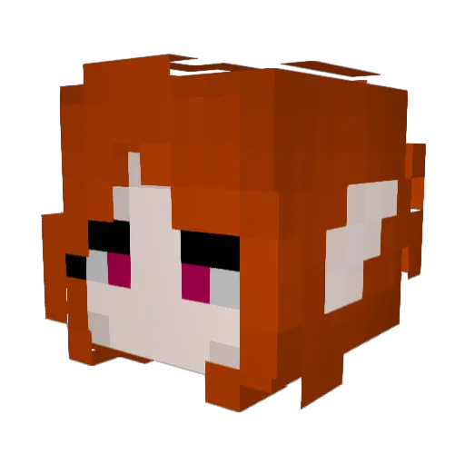 arraninha Minecraft avatar head, 3D render