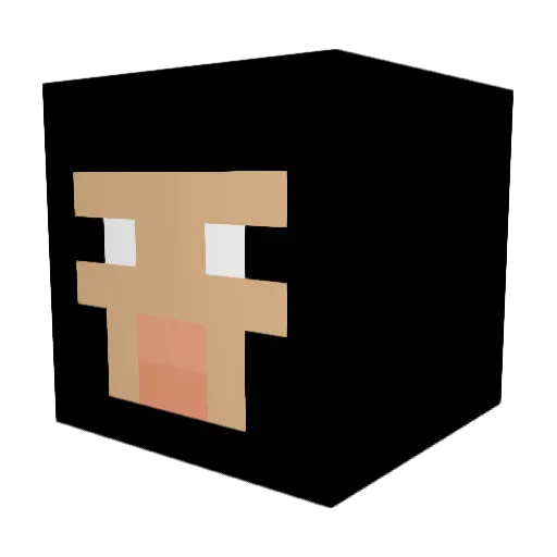 arraran Minecraft avatar head, 3D render