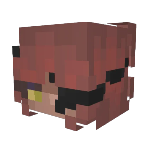 arrcadya Minecraft avatar head, 3D render