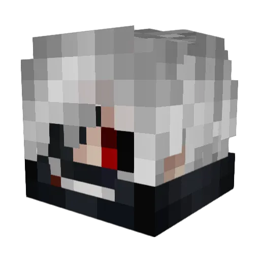 arrearrearre Minecraft avatar head, 3D render