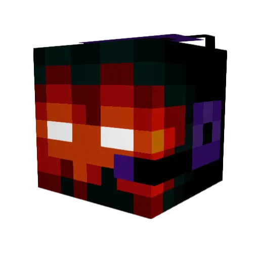 arrebarre10 Minecraft avatar head, 3D render
