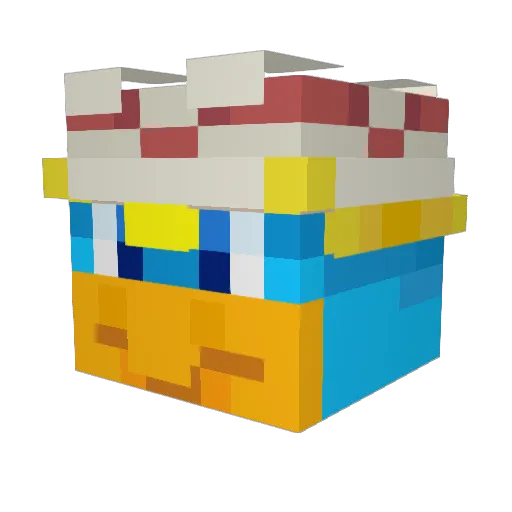 arren06 Minecraft avatar head, 3D render