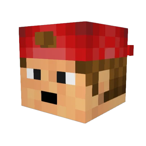 arrisjr Minecraft avatar head, 3D render