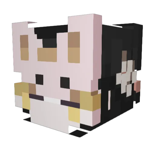 arronon_ Minecraft avatar head, 3D render