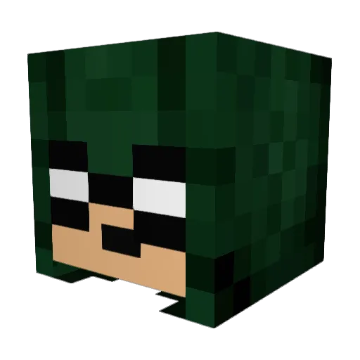 arrow180591 Minecraft avatar head, 3D render