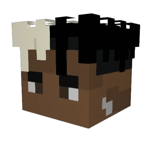 arrowXIII Minecraft avatar head, 3D render