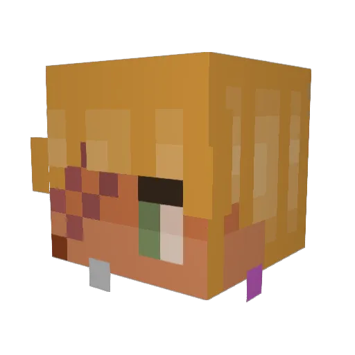 arrrchi3 Minecraft avatar head, 3D render