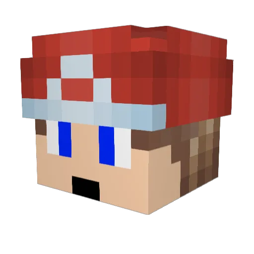 arrrex Minecraft avatar head, 3D render