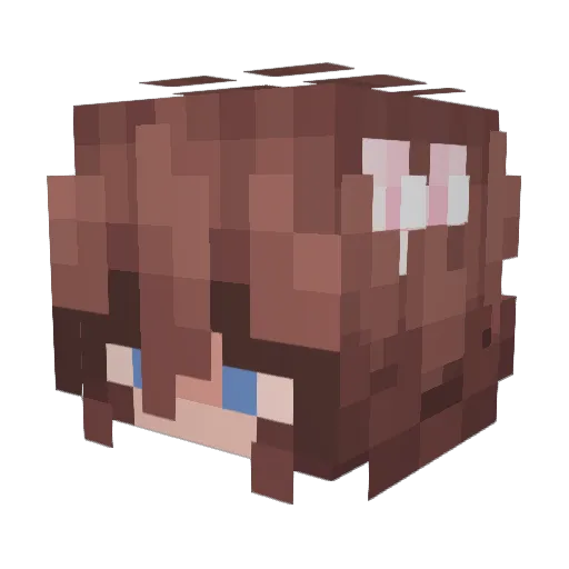 arsceniic Minecraft avatar head, 3D render