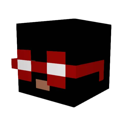 arscxh Minecraft avatar head, 3D render
