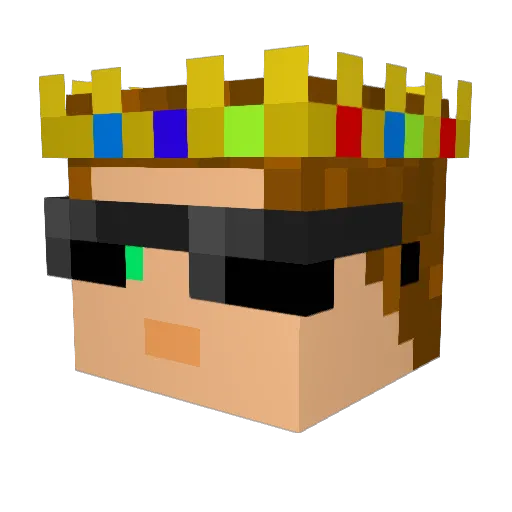 arsenol Minecraft avatar head, 3D render