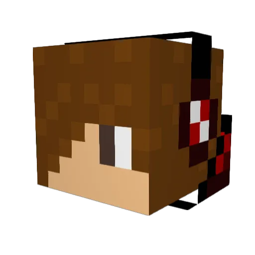 arshamsam Minecraft avatar head, 3D render