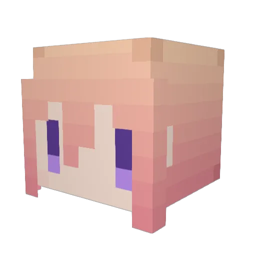 arsneg1 Minecraft avatar head, 3D render