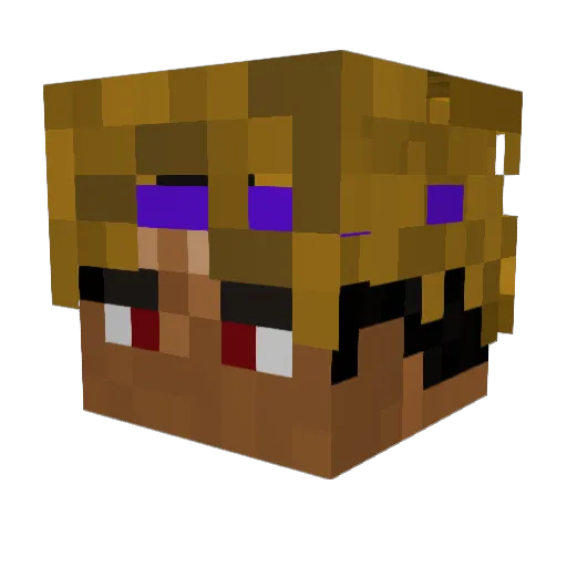 arspa22 Minecraft avatar head, 3D render