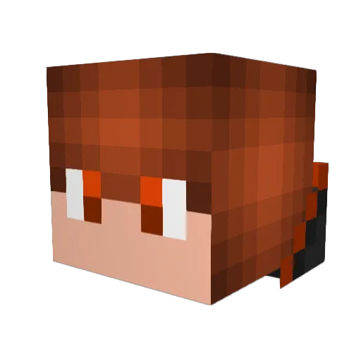 art12321 Minecraft avatar head, 3D render