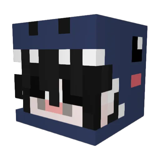 art1zy Minecraft avatar head, 3D render