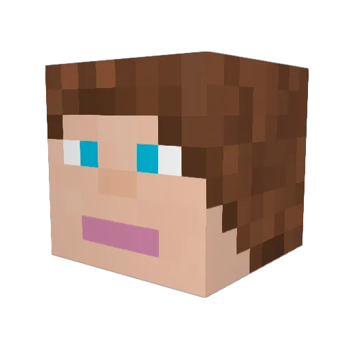 art500 Minecraft avatar head, 3D render