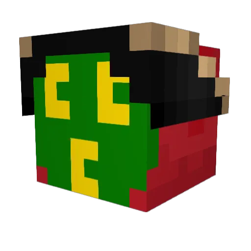 artDev Minecraft avatar head, 3D render