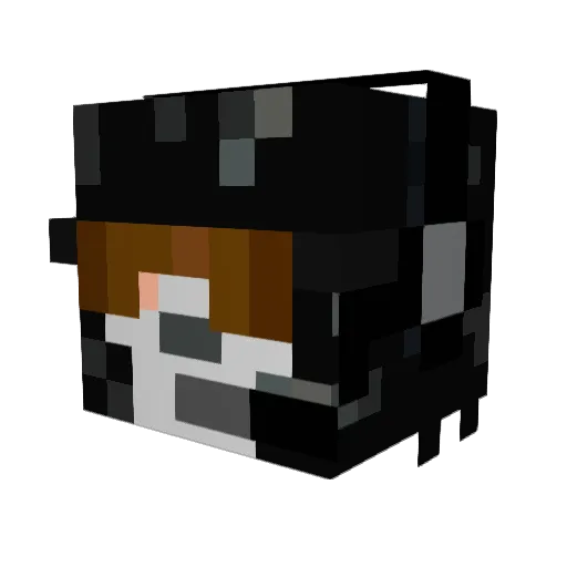 artKRD Minecraft avatar head, 3D render