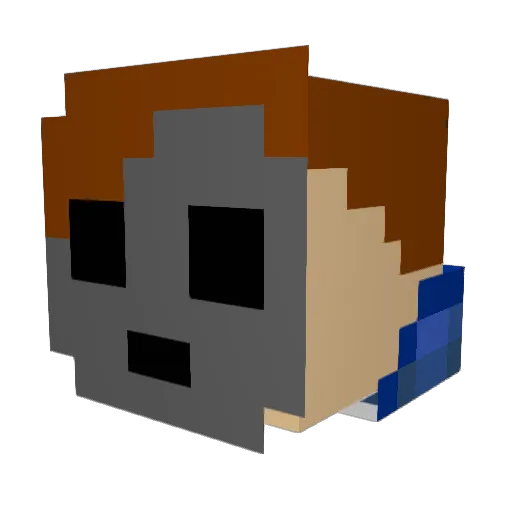 art_de_rien Minecraft avatar head, 3D render