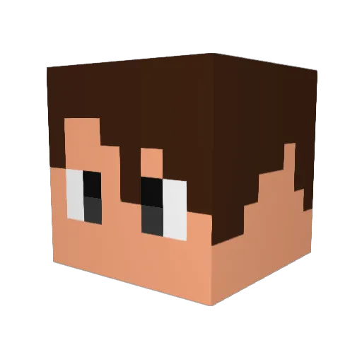 art_usg Minecraft avatar head, 3D render