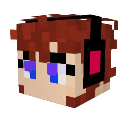 artangels Minecraft avatar head, 3D render