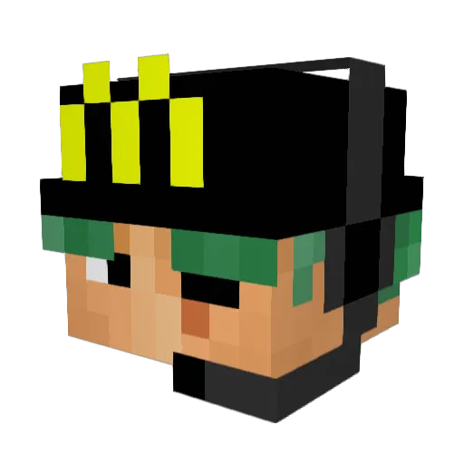 artcaso Minecraft avatar head, 3D render