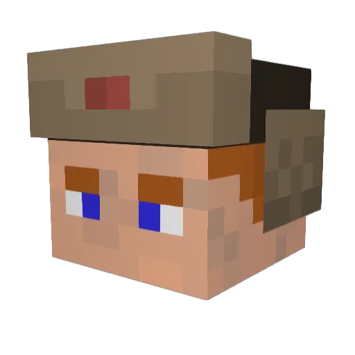 artem012012 Minecraft avatar head, 3D render