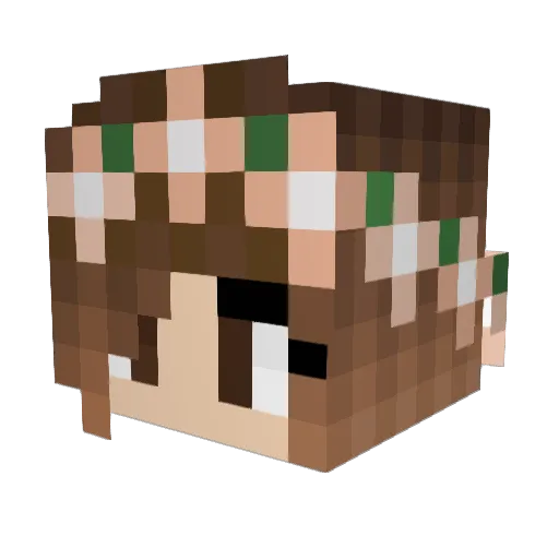 artemiswolf10 Minecraft avatar head, 3D render