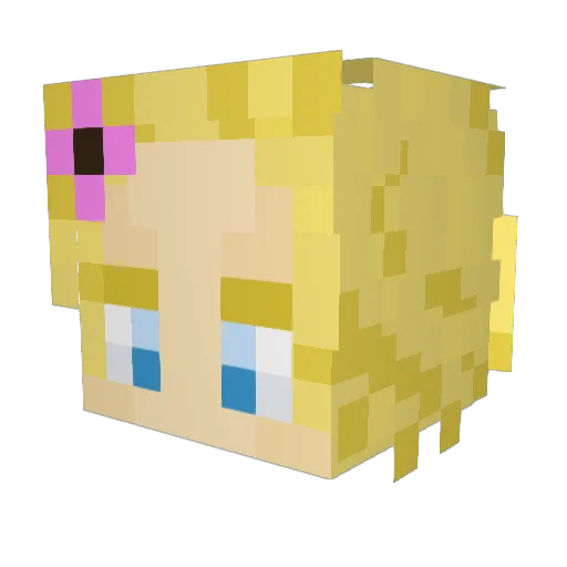 artemkaW Minecraft avatar head, 3D render
