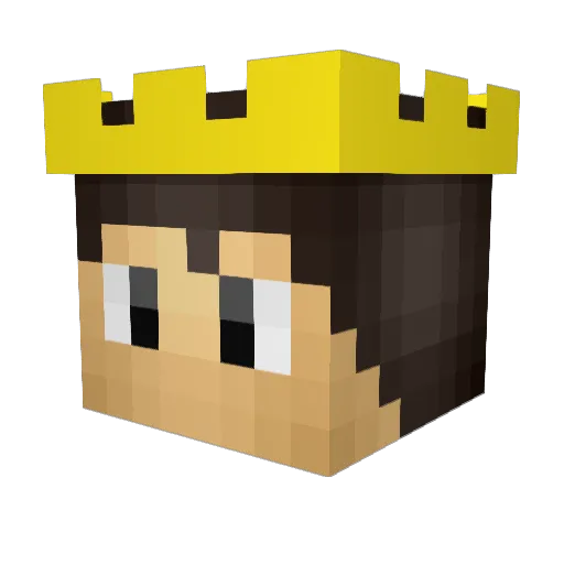 artenaveia Minecraft avatar head, 3D render